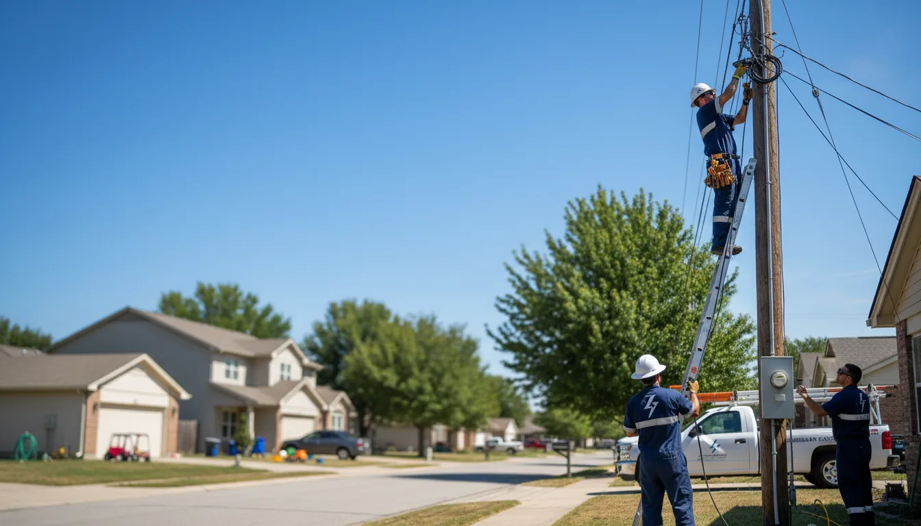 Residential electrician providing installation services in Merrifield, MN